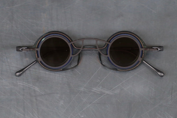 Rigards RG0105TI Series Collection Titanium Freely Removable Double-layer Glasses RG-RG0105TI-FCQT Jade + Bronze / Transparent + Bronze Sheet